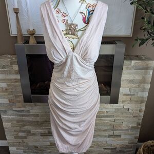 Le Chateau Backless Dress in Soft Pink